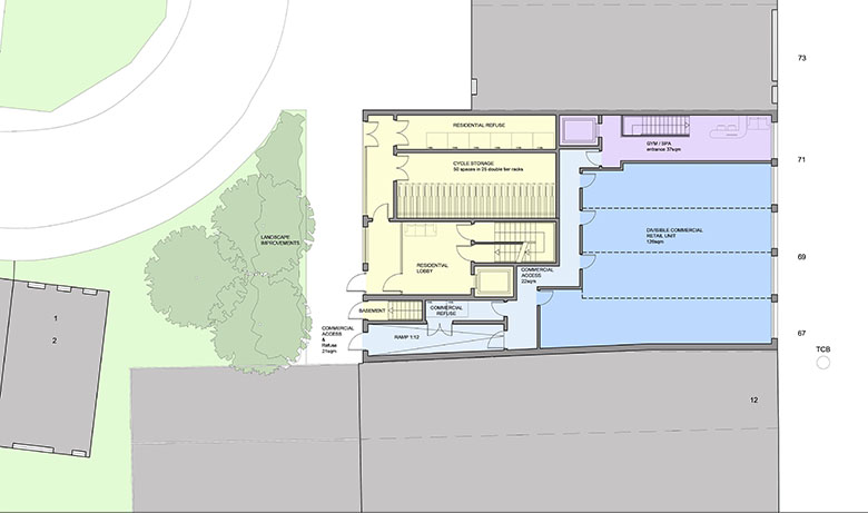 Kilburn High Road Design Concept - Ground floor plan
