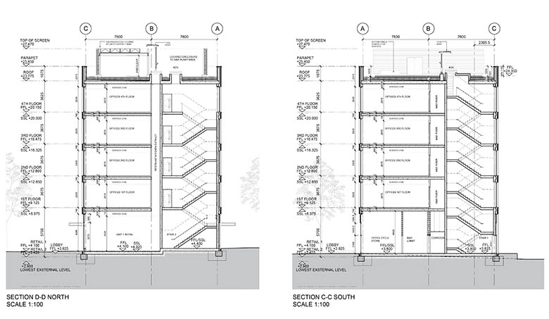 Technical drawings for tender and building regulations